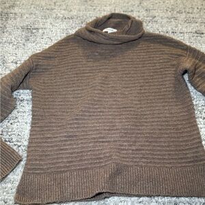 Madewell Chocolate Brown Turtleneck Sweater